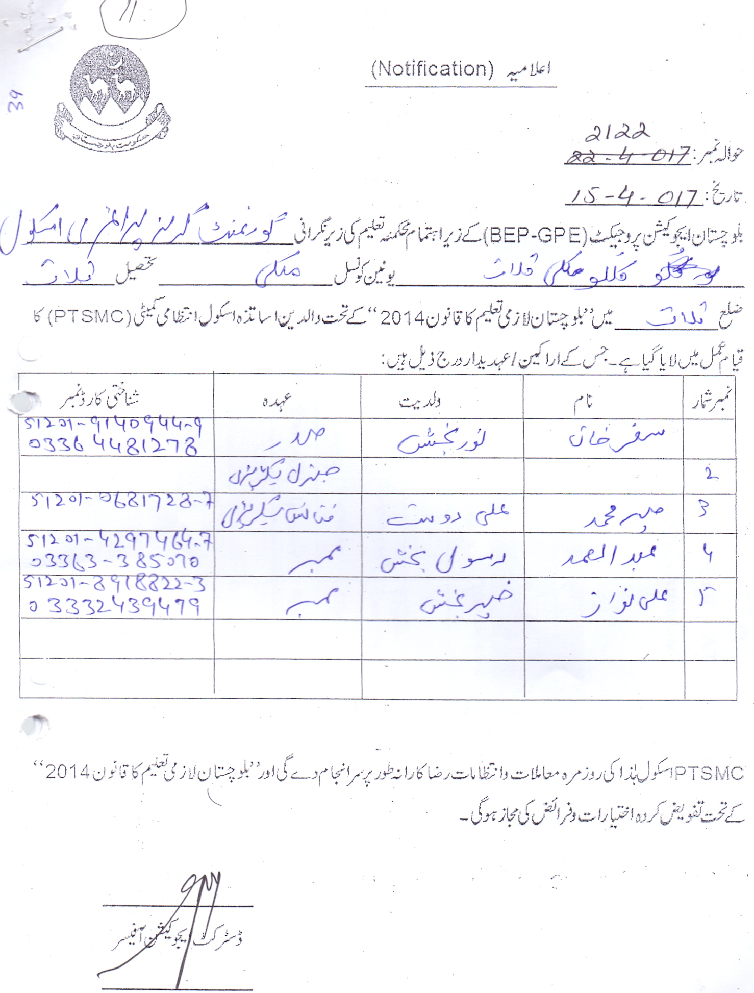 Notification